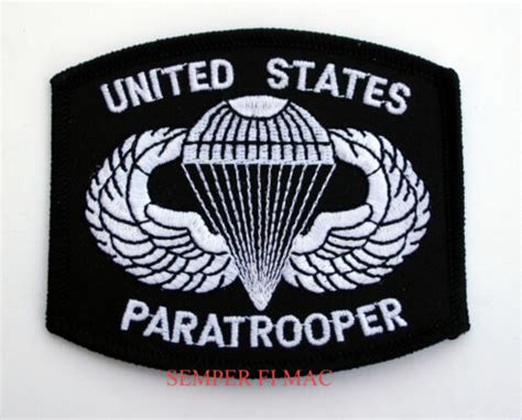 Us Paratrooper Hat Patch Parachutist Airborne Jump Wing Pin Up Us Army