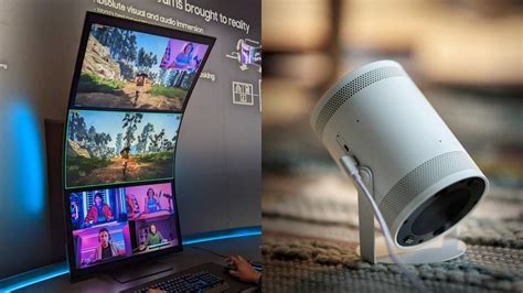 ces 2022 samsung odyssey ark curved monitor freestyle projector unveiled hostingsignal