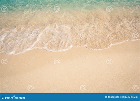 Soft Blue Ocean Wave On Sandy Beach Stock Image Image Of Blue Beach