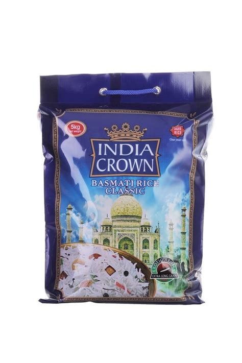 This variety of basmati rice is apt for cooking. INDIAN CROWN PURE BASMATI RICE 5 KG -TOP Angebot! - Asia ...