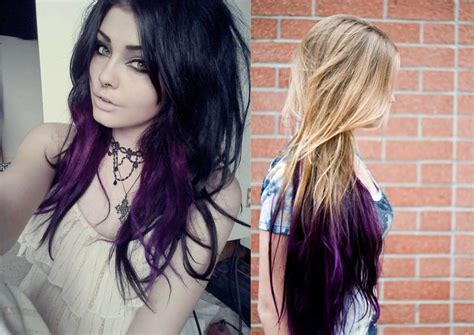 If you have blonde or light hair, the color will. Stylish upgrade: Mysterious dark purple hair