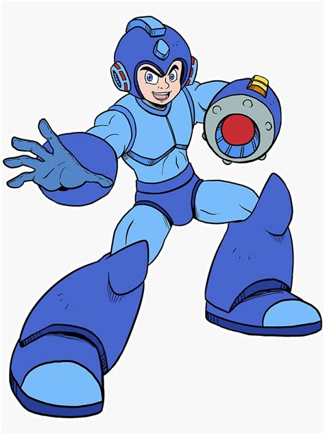 Ruby Spears Mega Man Sticker For Sale By Iandimas Redbubble