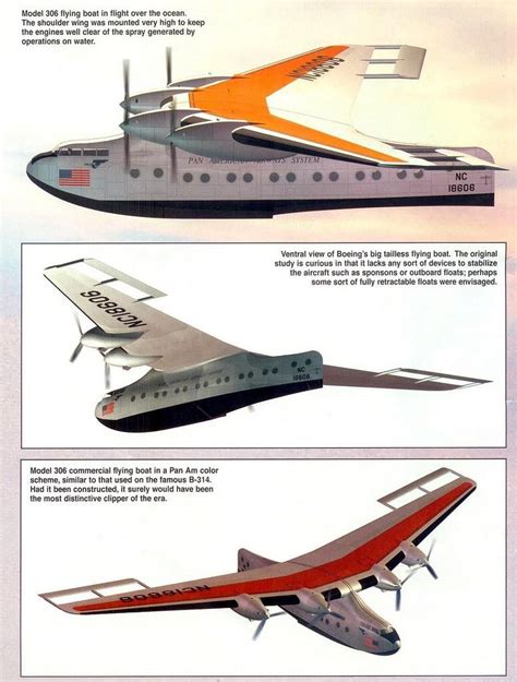 Boeing Model 306 Proposed Series Of Aircraft Three Variants Were