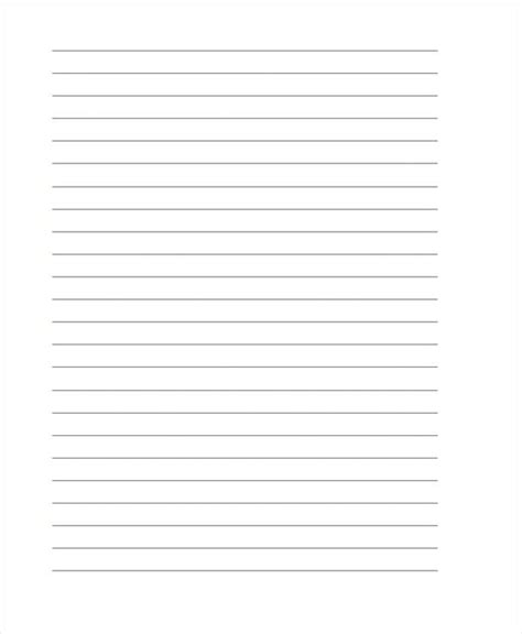 Lined Letter Writing Paper Printable Free Printable Paper