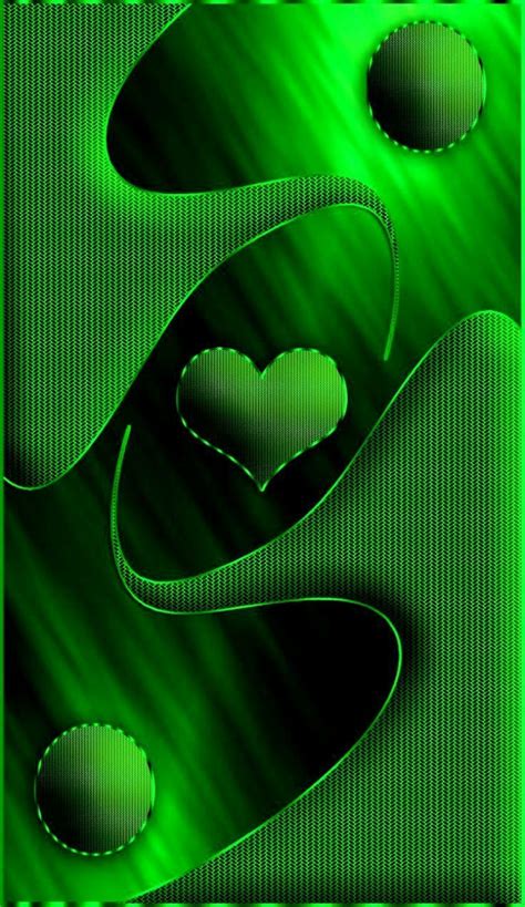 Green Heart Wallpapers Wallpaper Cave
