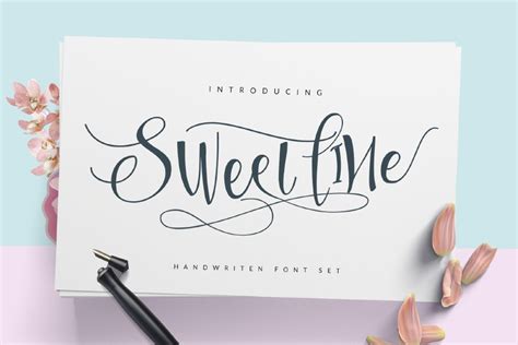 Download Sweetline Script Font Otf Ttf