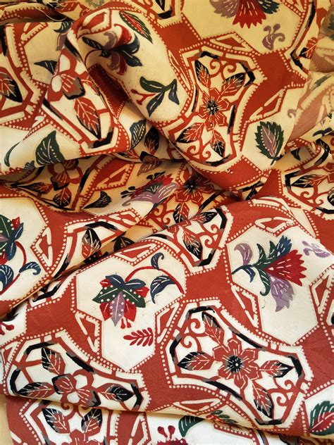 Vintage Japanese Silk Kimono Fabric 36 X 14 92 Cm X 36 Cm Kinsha Type