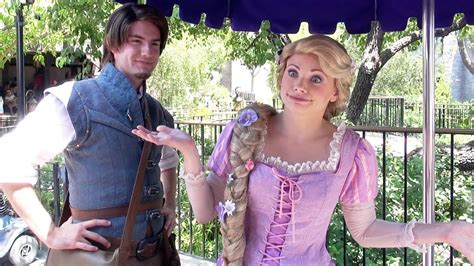 Rapunzel And Flynn Rider Tangled Meet And Greet At Disneyland Talks