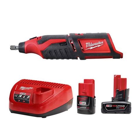 Milwaukee M12 12v Lithium Ion Cordless Rotary Tool With One M12 40 Ah