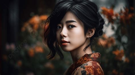 Hong Kong Girl With Asian Facial Features Hd Wallpaper Background Black Hair Woman Hd