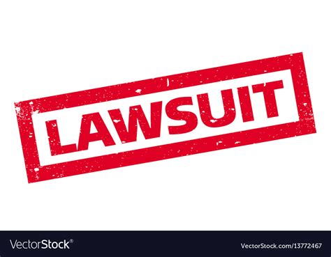 Lawsuit Rubber Stamp Royalty Free Vector Image