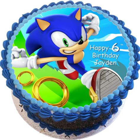 Sonic The Hedgehog Birthday Cake Flecks Cakes