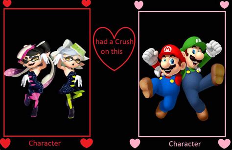 What If Squid Sisters Had Crushes On Mario Bros By Jimbythenerd On