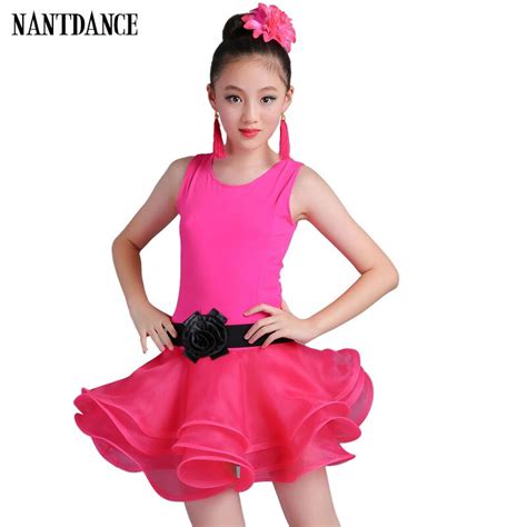 Children Ballet Dance Dress For Girls Cha Cha Kid Competition Latin