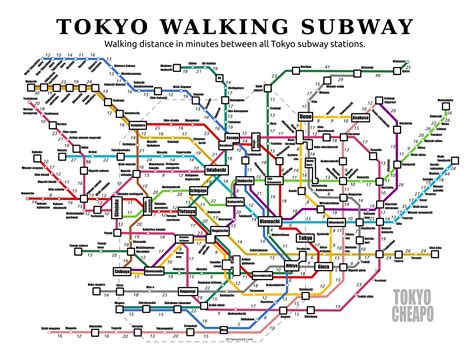 Tokyo Train Map