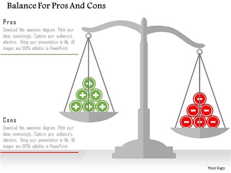 Balance For Pros And Cons Flat Powerpoint Design