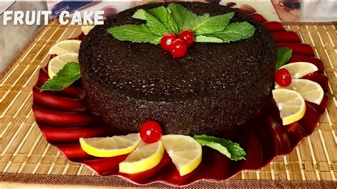 How To Make Jamaican Fruit Cake Black Cake Rum Cake Christmas