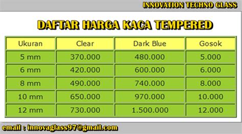 Berbeda dengan kaca bening atau kaca polos, kaca rayben ini memiliki karakter sedikit lebih gelap. Harga Kaca Tempered Terbaru - Pasang Pintu Kaca Tempered Murah