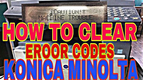 Manuals and user guides for lg fbs163v. How to clear errors bizhub 210, 211, 163, 162 Konica Minolta - YouTube