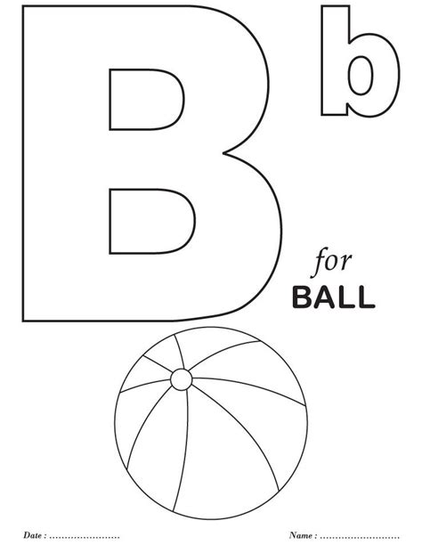 Printables Alphabet B Coloring Sheets | Download Free ...