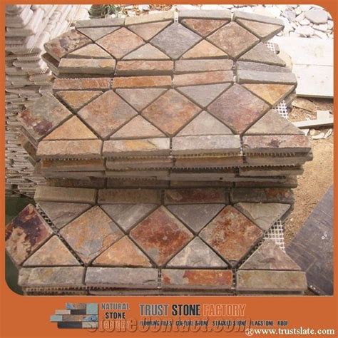 Accent and border tiles are an easy way to start with a small project in the bathroom to start to get an idea of the design possibilities with mosaics. Brown Quartzite Mosaic Border Line,Wall Mosaic,Floor Mosaic,Interior Decoration,Customized ...