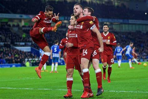 Liverpool go top of the league, though they won't feel like celebrating after a frustrating afternoon at the amex stadium. Klopp's "improvisation" praised as brilliant Brazilians ...