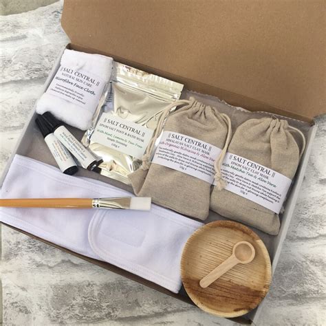 Pamper T Box With Card Luxury Facial And Foot Home Spa With Etsy