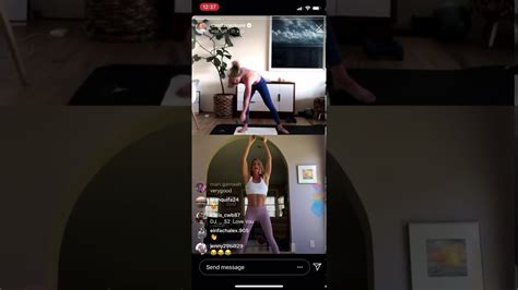 kira stokes with candace cameron bure ig live workout 2020 youtube