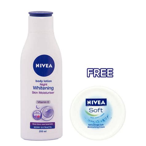 Buy Nivea Night Whitening Skin Moisturiser Body Lotion 200 Mlnivea