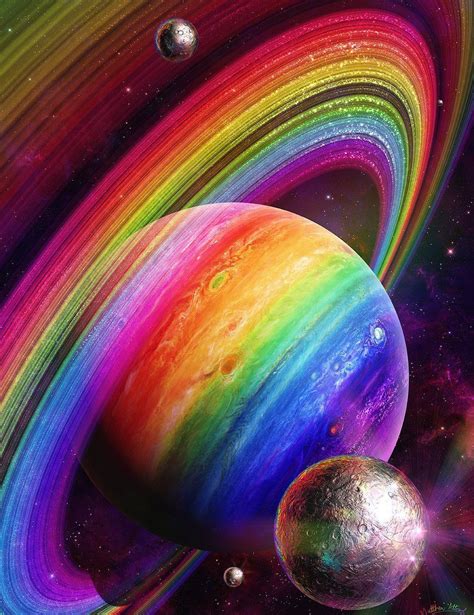 Das Universum Im Herzen Regenbogen Bilder Bunte Bilder