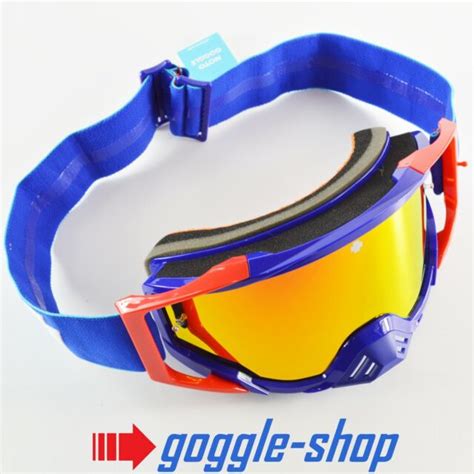 2020 Spy Foundation Motocross Mx Bike Goggles Revolution Blue Red