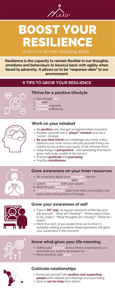 Lead3 How To Boost Your Resilience Infographic