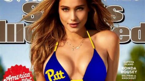 Pitt Te Coach Tweets Photoshopped Swimsuit Issue Cover Sports Illustrated