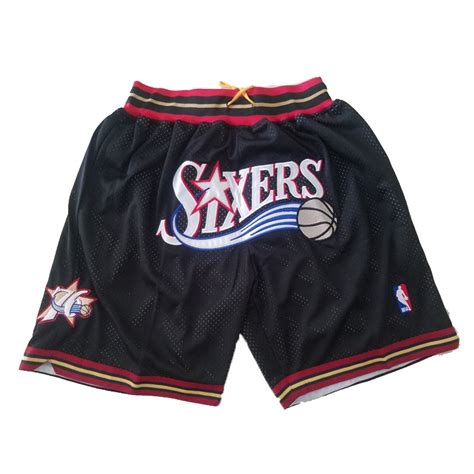Shop for philadelphia 76ers shorts at the official online store of the nba. NBA Philadelphia 76ers Herren Pocket Shorts Schwarz Swingman