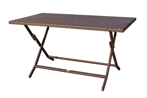 Perfect for banquet halls, event venues, and the rental market. Cafe Square Folding Table with wicker on leg | Bazaar Home