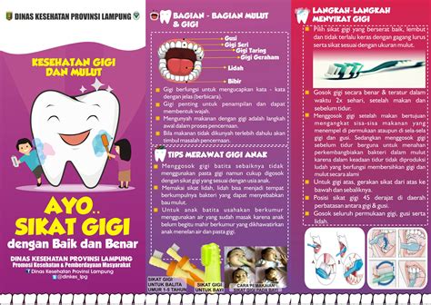 Leaflet Kesehatan Gigi And Mulut Dinas Kesehatan Provinsi Lampung