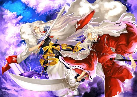 If your goal is to become a real mangaka and design your own manga characters make sure to try to draw sesshomaru from memory several times. InuYasha and Sesshomaru by siguredo on DeviantArt