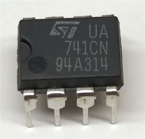 5pcs Stmicroelectronics Ua741cn Ua741 Operational Amplifier Opamp Dip 8