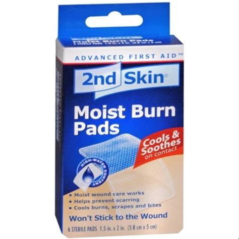 2nd Skin Moist Burn Pad Small 6 Count