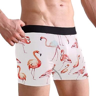 Flamingos Men S Underwear Boxer Briefs Comfortable Soft Shorts Male