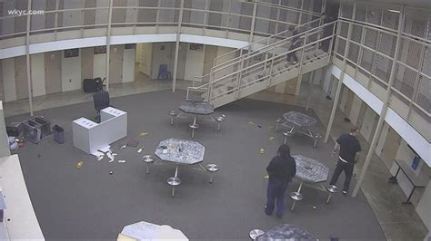 video released showing large fight inside portage county juvenile detention center youtube