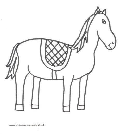 Ein weiteres bild von ausmalbilder zum ausdrucken pferde: Ausmalbild Pferd 7 zum Ausdrucken