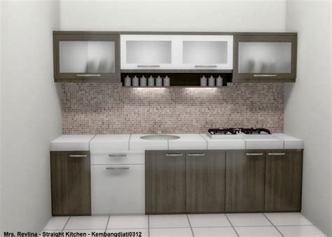 desain dapur minimalis biru cek bahan bangunan