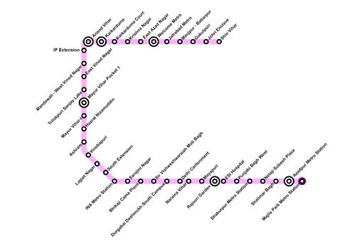 Delhi Metro Pink Line Map Timings Lines Facts And Stations