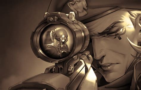 wallpaper sniper sight overwatch widowmaker amelie lacroix game art absurdres ana images