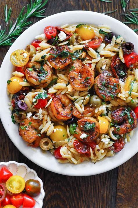 Greek Shrimp With Orzo And Feta One Pan Minute Meal Julia S Album