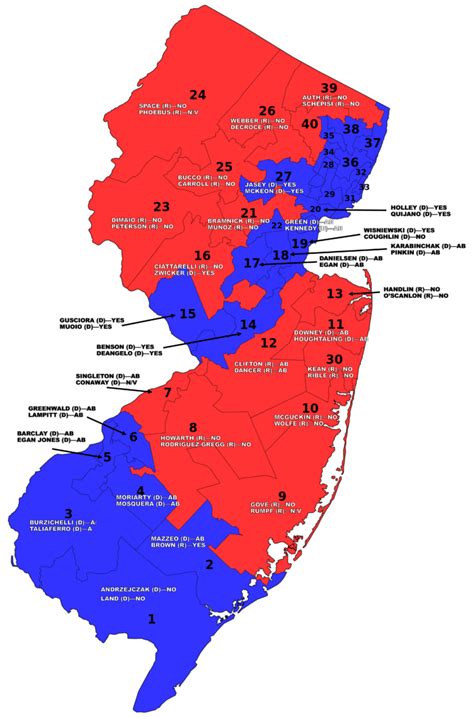 a district by district geographic depiction of the budget votes insider nj