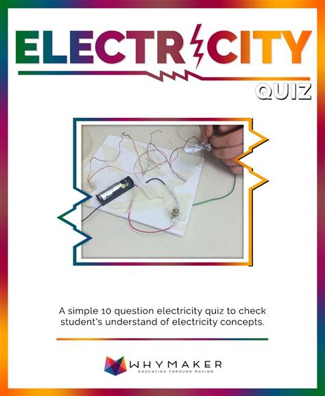 We've crafted a quiz to help you find out. Electricity Quiz | Quiz, Elementary science, Electricity