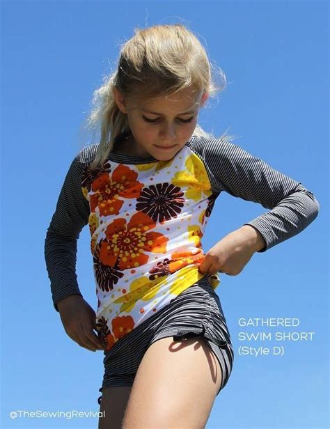 Swimwear Rashtop And Swimshorts The Sewing Revival Little Girl