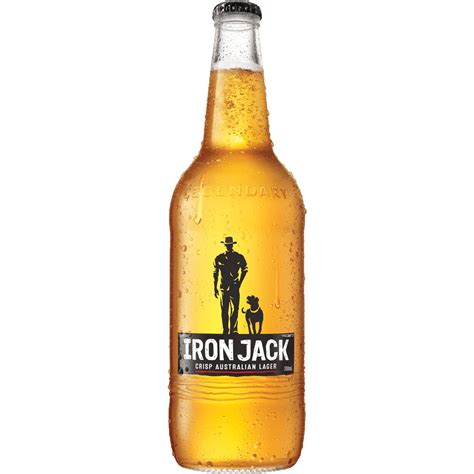 iron jack crisp australian lager bottle 700ml woolworths